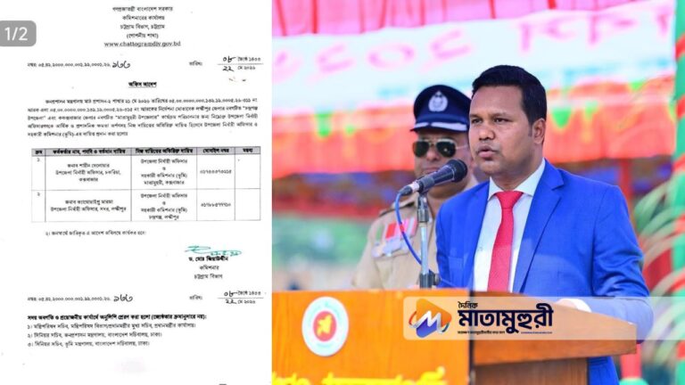 মাতামুহুরী উপজেলার প্রথম ইউএনও হিসেবে দায়িত্ব পেলেন শাহীন দেলোয়ার Doinik Matamuhuri Features Image For Website